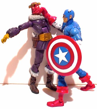 Captain America smacks Baron Zemo