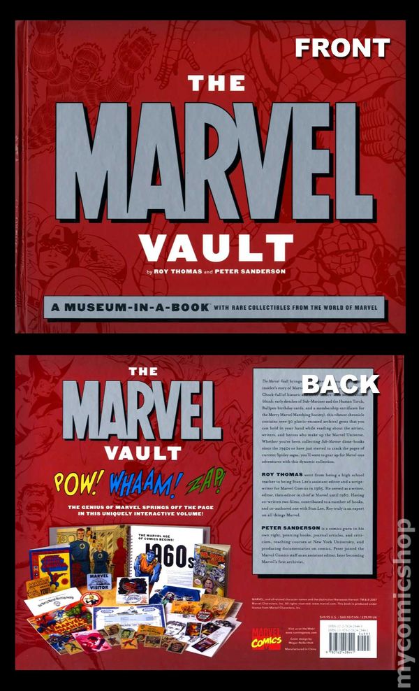 Marvel Vault A Museum-in-a-Book with Rare Collectibles from the World of Marvel - mycomicshop