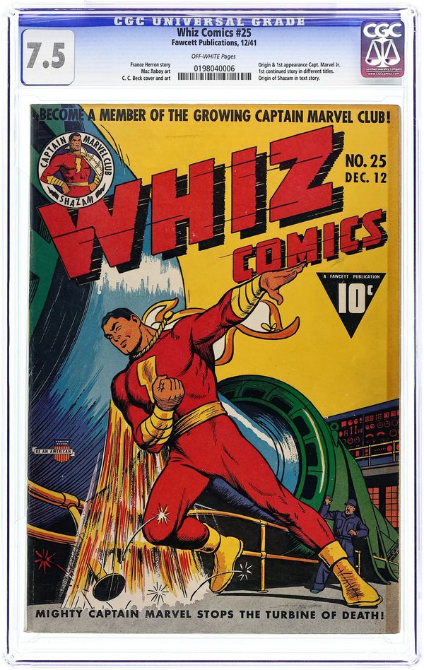 Whiz Comics #25 CGC - mycomicshop